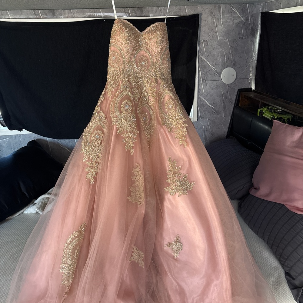 Camille La Vie Pink Satin Dress